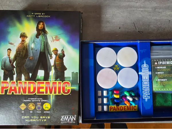 Pandemic board game organizer