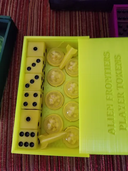 Token Boxes for use with Alien Frontiers