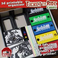 TICKET TO RIDE EUROPE INSERTS / INTERNAL ORGANIZER BY AM-MEDIA.BIZ