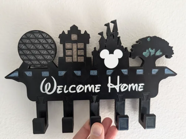 Theme Parks Welcome Home Key holder v2