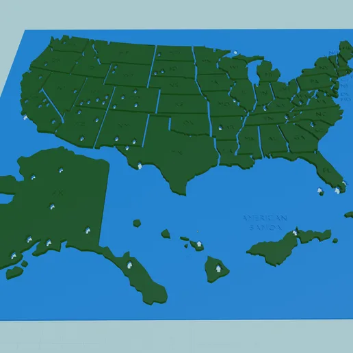 US National Parks Map Tracker