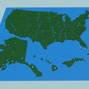 US National Parks Map Tracker