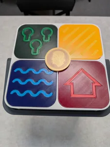 3D Cartographers Game and Storage - Multimaterial