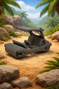 Flintstone Car – Prehistoric Stone Age Vehicle