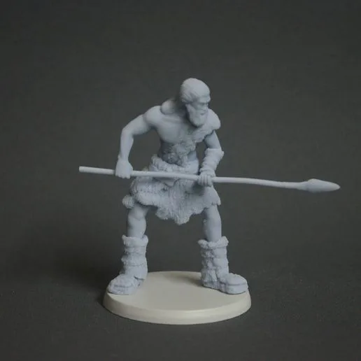 Stone Age Tribe 1 - 75 mm miniature