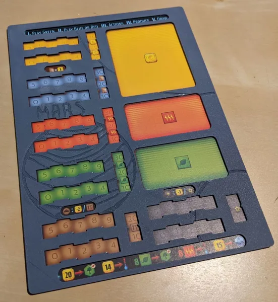 Terraforming Mars: Ares Expedition Player Board Overlay (Larger)