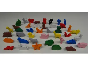 Animal Meeples [Laser Cut + 3D]