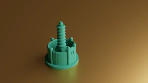 Avatar themed CATAN tokens: Earth Kingdom Settlement