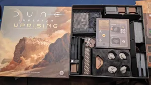 Sleeved Cards Remix for "Dune Uprising Box Organizer" by macbrownzie