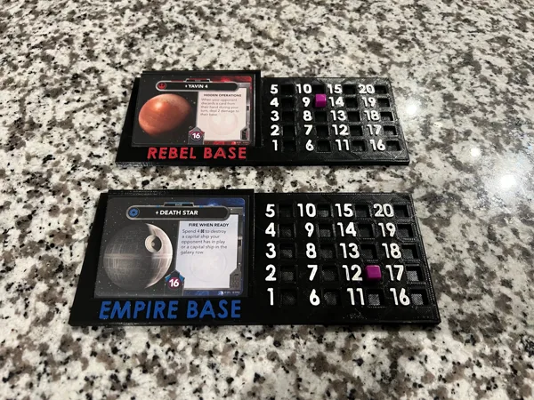 STAR WARS THE DECKBUILDING GAME BASE DAMAGE TRACKERS