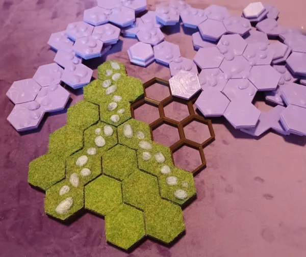 WDhex Meadow Tiles - stepping stones