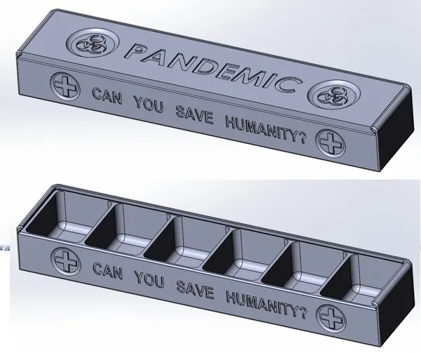 Pandemic Board Game Card and Cube Holders