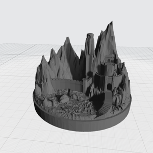 Human stronghold, entrance in Mountain compatible with War of the Ring board game