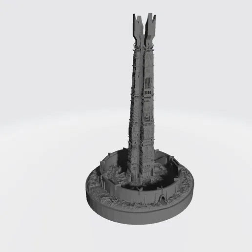 Dark tower miniature for board games like War of the Ring