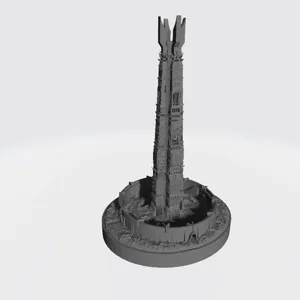Dark tower miniature for board games like War of the Ring