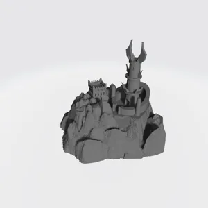 Nurn settlement miniature compatible with War of the Ring