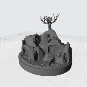 Gnome village compatible with War of the Ring board game