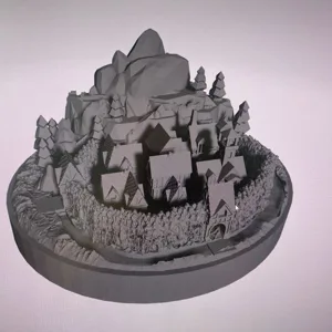 Brea settlement 3D miniature compatible with War of the Ring board game