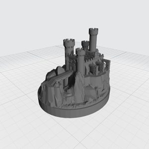 Dark Guldur Orc stronghold, compatible with War of the Ring board game