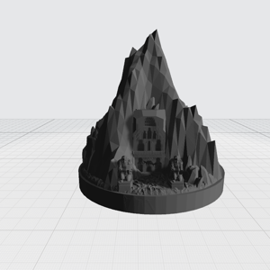 Dwarf stronghold, entrance in Mountain compatible with War of the Ring board game