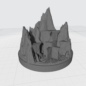 Orc stronghold, entrance in Mountain compatible with War of the Ring board game