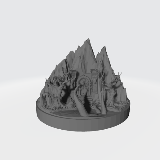 Dwarven entrance in Mountain compatible with War of the Ring board game