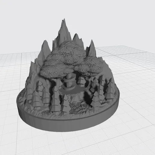 Elfen Stronghold for board games (compatible with Lorien for War of the Ring)