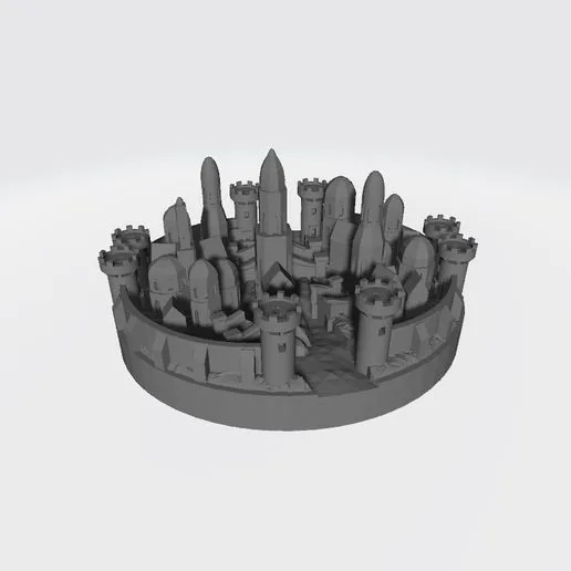Osgiliath 3D city miniature compatible with War of the Ring board game