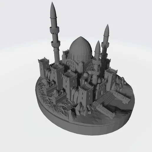 Southlander City detailed miniature compatible with War of the Ring board game