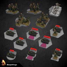 Infantry and Armour Movement Trays for Memoir 44 Board Game