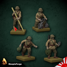 WW2 Infantry Japanese Combat Engineers (Ideal for Memoir 44 Board Game)
