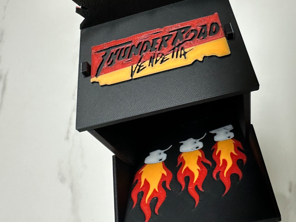 Dice tower for Thunder Road Vendetta Board game