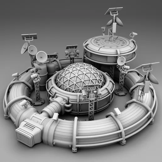 Mars Colony Base - Space Base
