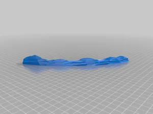 Mountain border for neoprene mat: Return to Dark Tower