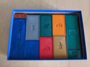 Carcassonne storage and sorting boxes