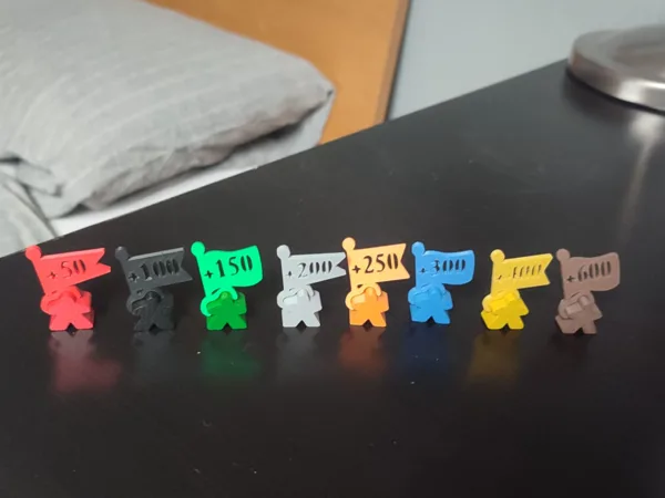 Carcassonne Meeple Score Scoring Flags