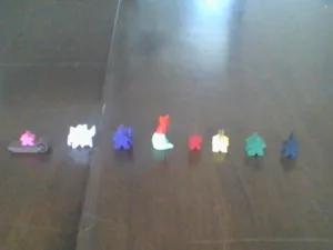 Custom Carcassonne meeples
