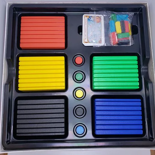 Ticket to Ride compatible player tray and card holder