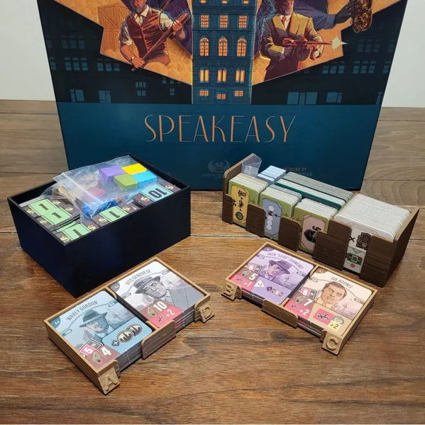 Speakeasy: Goal Tile Tray, Mobster Tile Tray, and Spare Parts Storage Tray