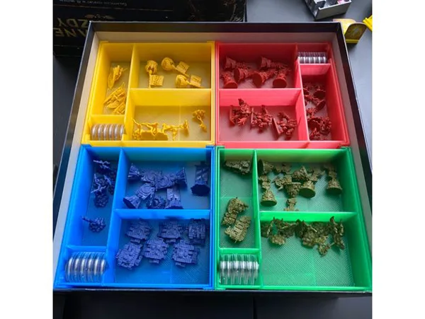 Forbidden Stars - insert / organizer for base game - sleeved cards FFG