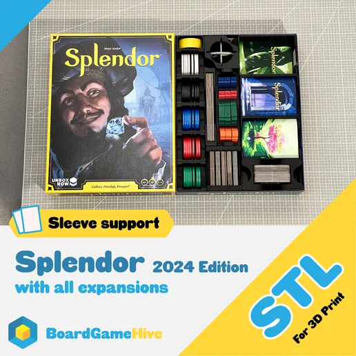 Splendor 2024 edition Insert STL: All Expansions Organizer (Digital File)