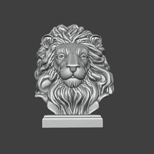 Splendor of the Mane Lion K075 Gift Bust Figure Unique & Detailed 3D Print Model
