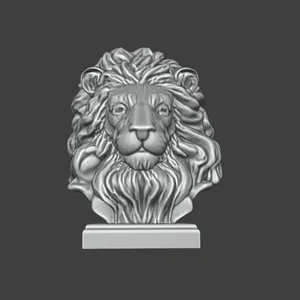 Splendor of the Mane Lion K075 Gift Bust Figure Unique & Detailed 3D Print Model