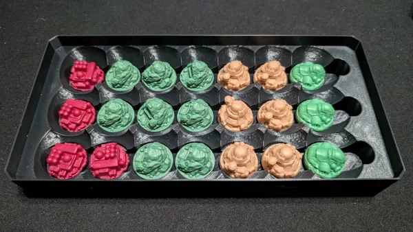 Dune War for Arrakis Desert War Sietch Tray and Board Tray Remix for foldson's Exclusive Edition Remix
