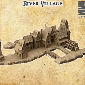 River Village 28 MM Tabletop Terrain