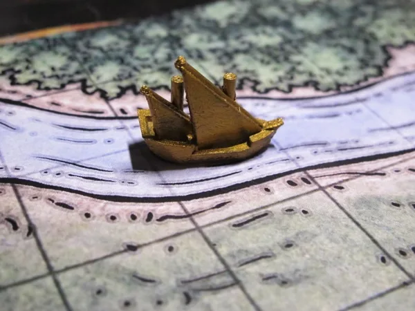 Map Token: Merchant Ship  (Caravel design)