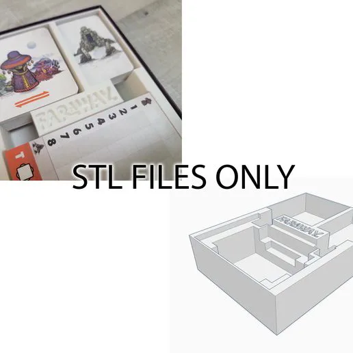 Faraway insert / board game box organizer