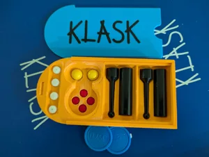 Improved Klask accessories box