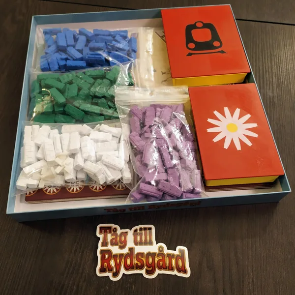 Card boxes for Ticket To Ride Tåg till Rydsgård