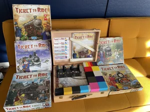 Ticket To Ride Game Organization Boxes and Mounts for Art Box